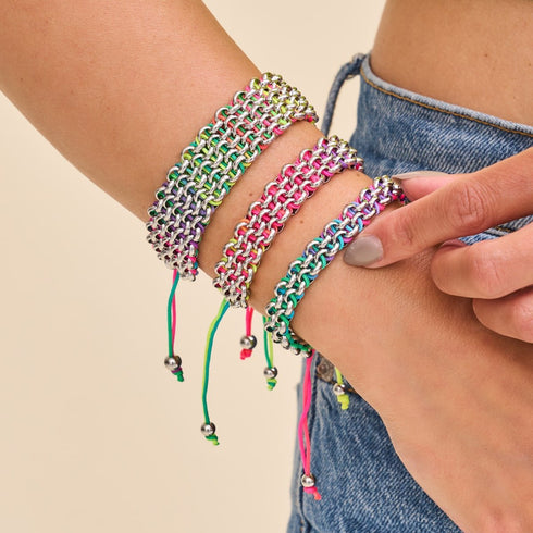 Macaw Links | Mini Kismet Bracelet | Spectrum x Silver